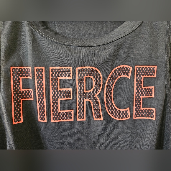 Athletic Works Dri-More tank top FIERCE Pattern logo size SMALL GREY - Picture 2 of 5